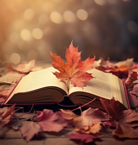 Buchauswahl im Herbst