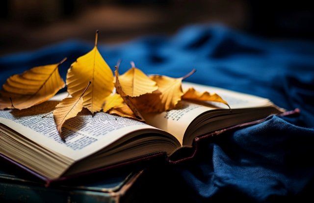 Buchauswahl im Herbst