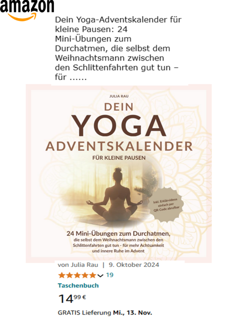 Dein Yoga-Adventskalender für kleine Pausen