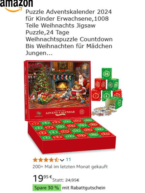 Puzzle Adventskalender