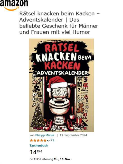 Rätsel knacken beim Kacken