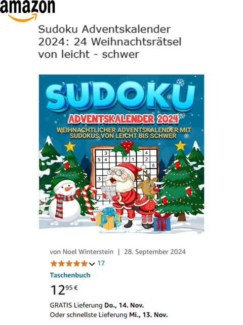 Sudoku Adventskalender
